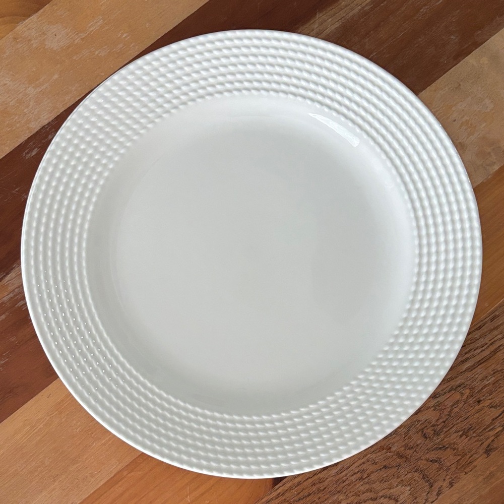 Kate Spade Wichford Dinner Lenox Porcelain Plate 11” White Dinner Plate